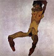 Egon Schiele, Seated Male Nude